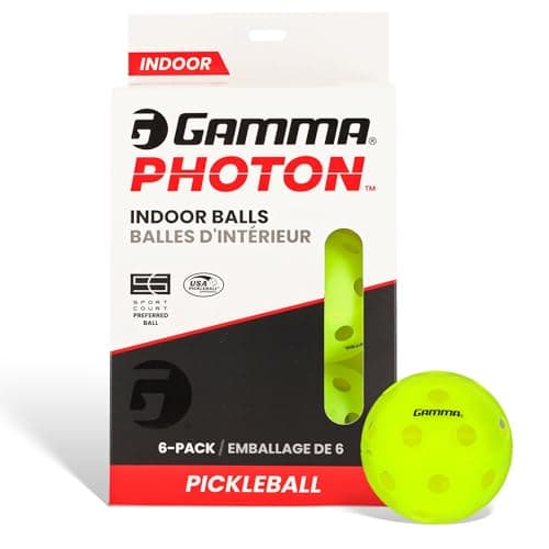 GAMMA Photon Indoor Pickleballs (6-pack)