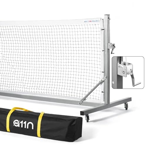 A11N Sports Pro Pickleball Net (wheels + hand winch)